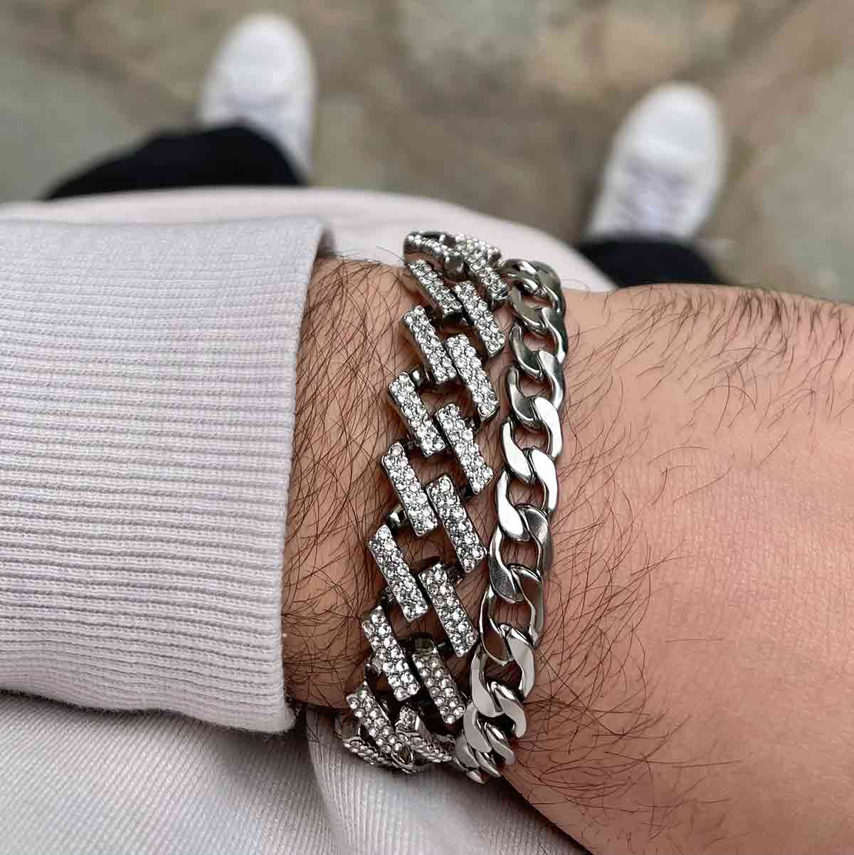 Gurmet Silver Bracelet 9MM Βραχιόλι από ανοξείδωτο ατσάλι 316L